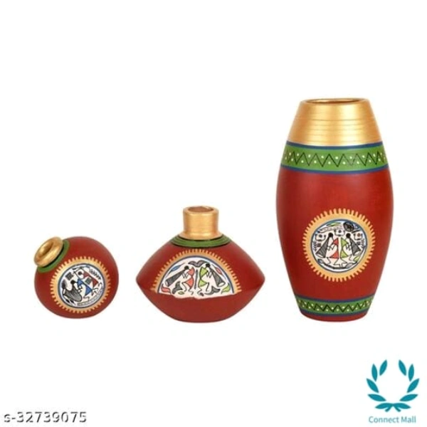 Rustic Warli Vases  like Madhubani and Warli.  - 3
